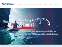 Tablet Screenshot of nupercainal.com